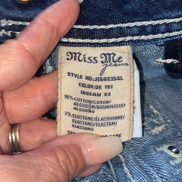 Miss me skinny jeans size 27 like new never worn - Picture 4 of 6